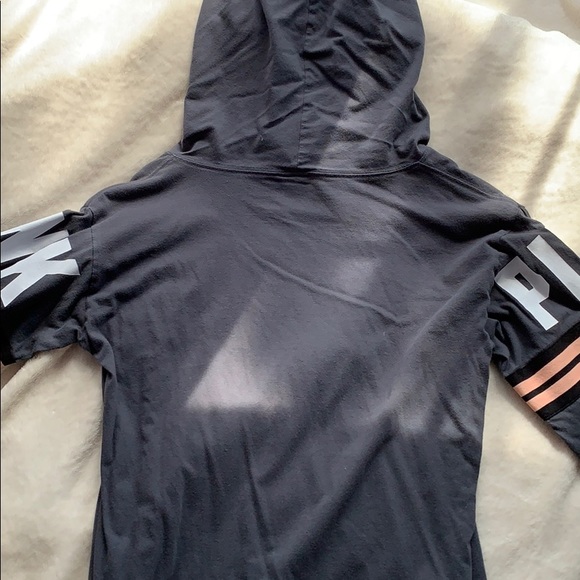 VS Pink Grey Hoodie Pullover - Picture 4 of 5